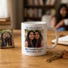 Personalized best friend photo mug with customized pictures and quotes